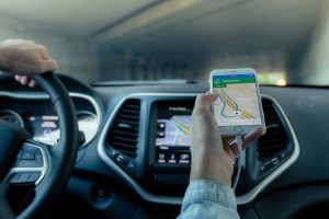 gps portable en voiture