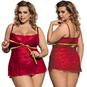 Où trouver une nuisette rouge grande taille ?