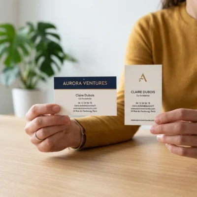 taille de carte visite
