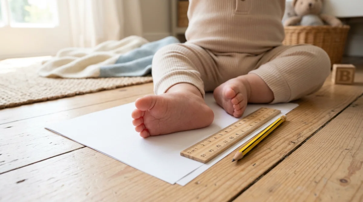 taille des pieds bebe
