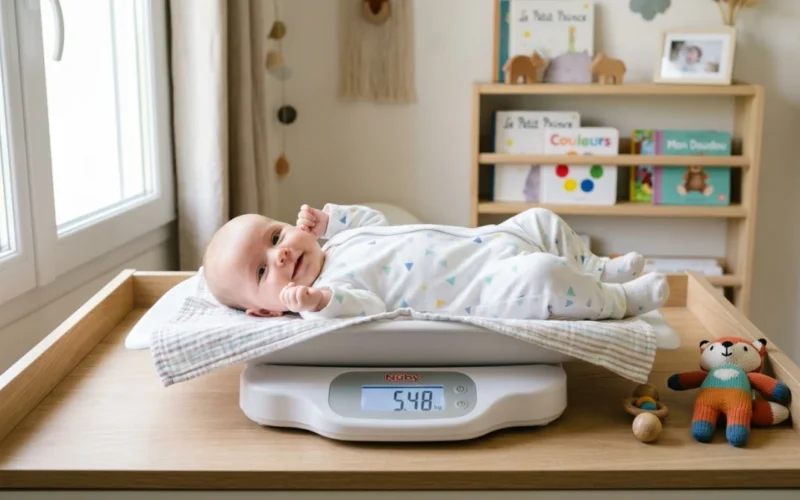 Le poids d’un bébé à 2 mois
