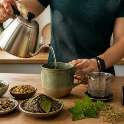 Tisane récupération musculaire, les plantes qui aident après le sport