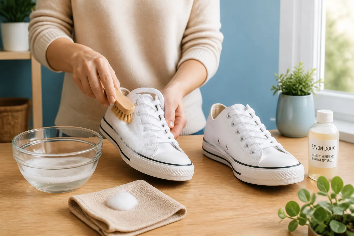 Comment nettoyer des baskets blanches sans les abîmer