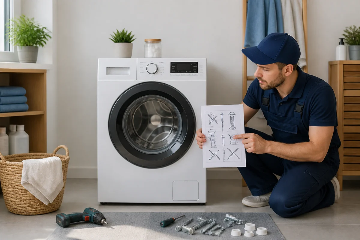 Machine à laver qui vibre au lavage, les solutions utiles